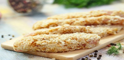 Aiguillettes panées à la noix de coco