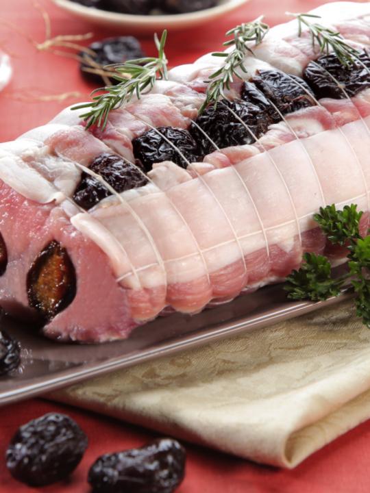 Rôti de porc aux fruits