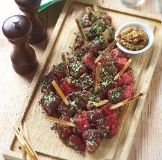 Entrecôte en croûte d’herbes et de Parmesan