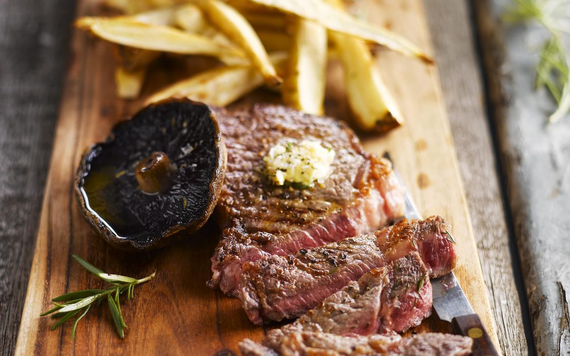 Fauxfilet maturé, beurre persillé Novoviande