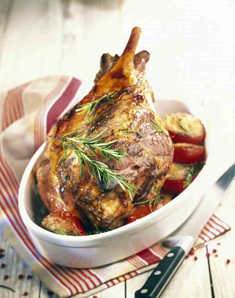 Gigot d’agneau au miel et au romarin Novoviande