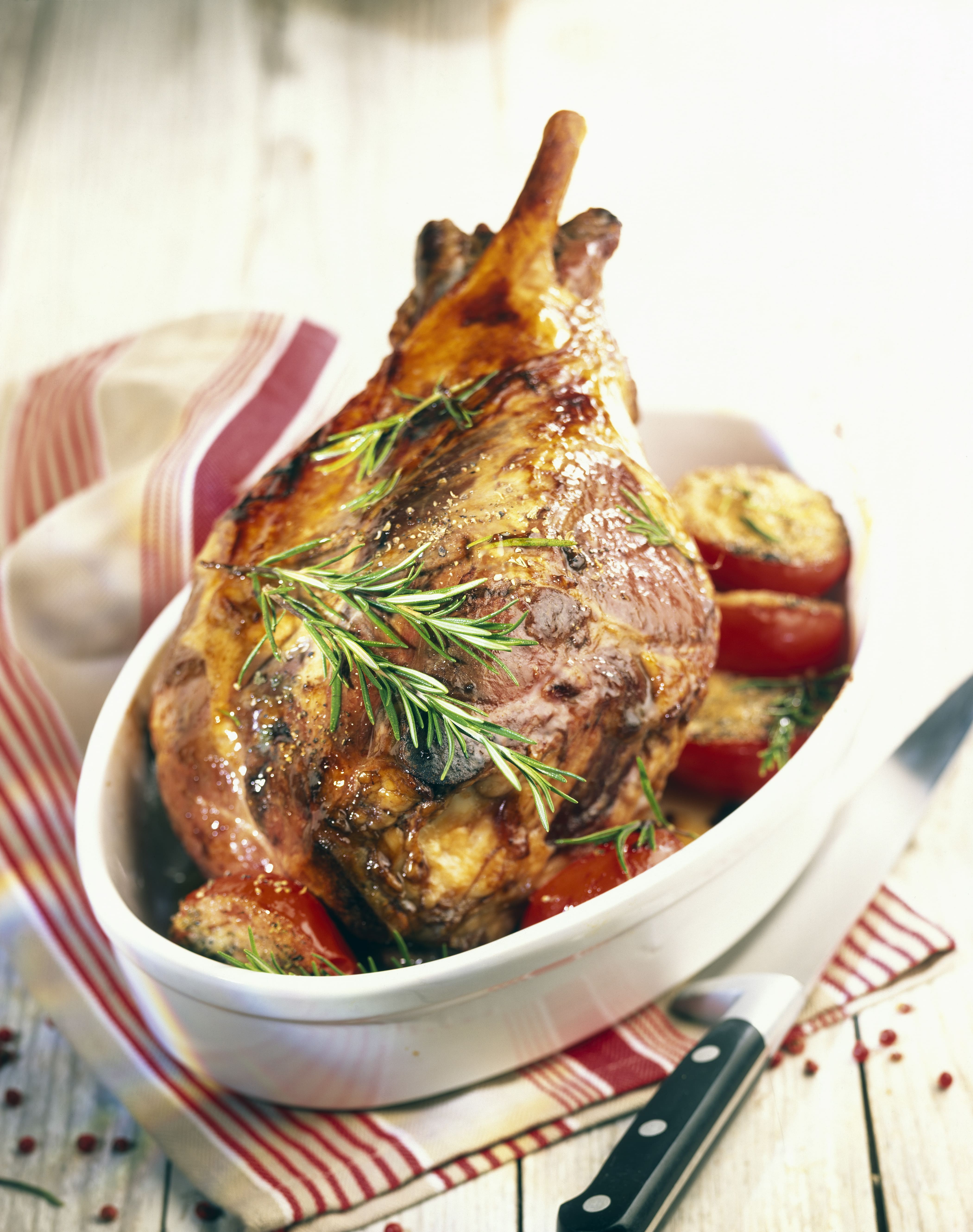 Gigot d’agneau au miel et au romarin Novoviande