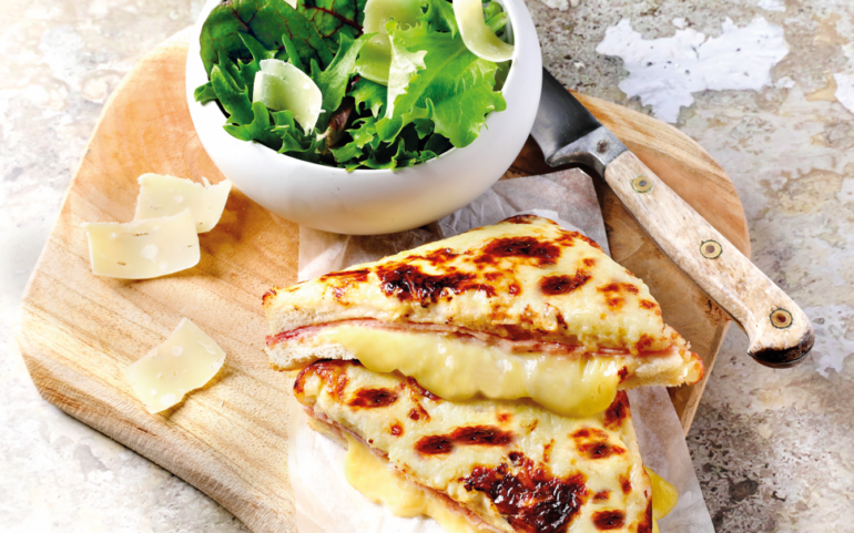 CROQUE MONSIEUR AU FOUR À LA CRÈME DE FROMAGE